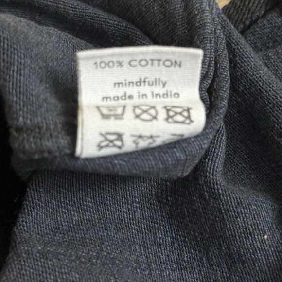 NYMANE 2 Piece Set Susie Work Shirt & Wide Leg Pants In Black Cotton Drawstring - Picture 11 of 15